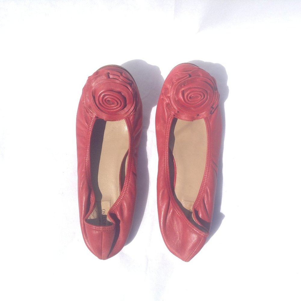 VALENTINO GARAVANI ATELIER SHOES ROSE BALLET FLATS - Picture 7 of 9